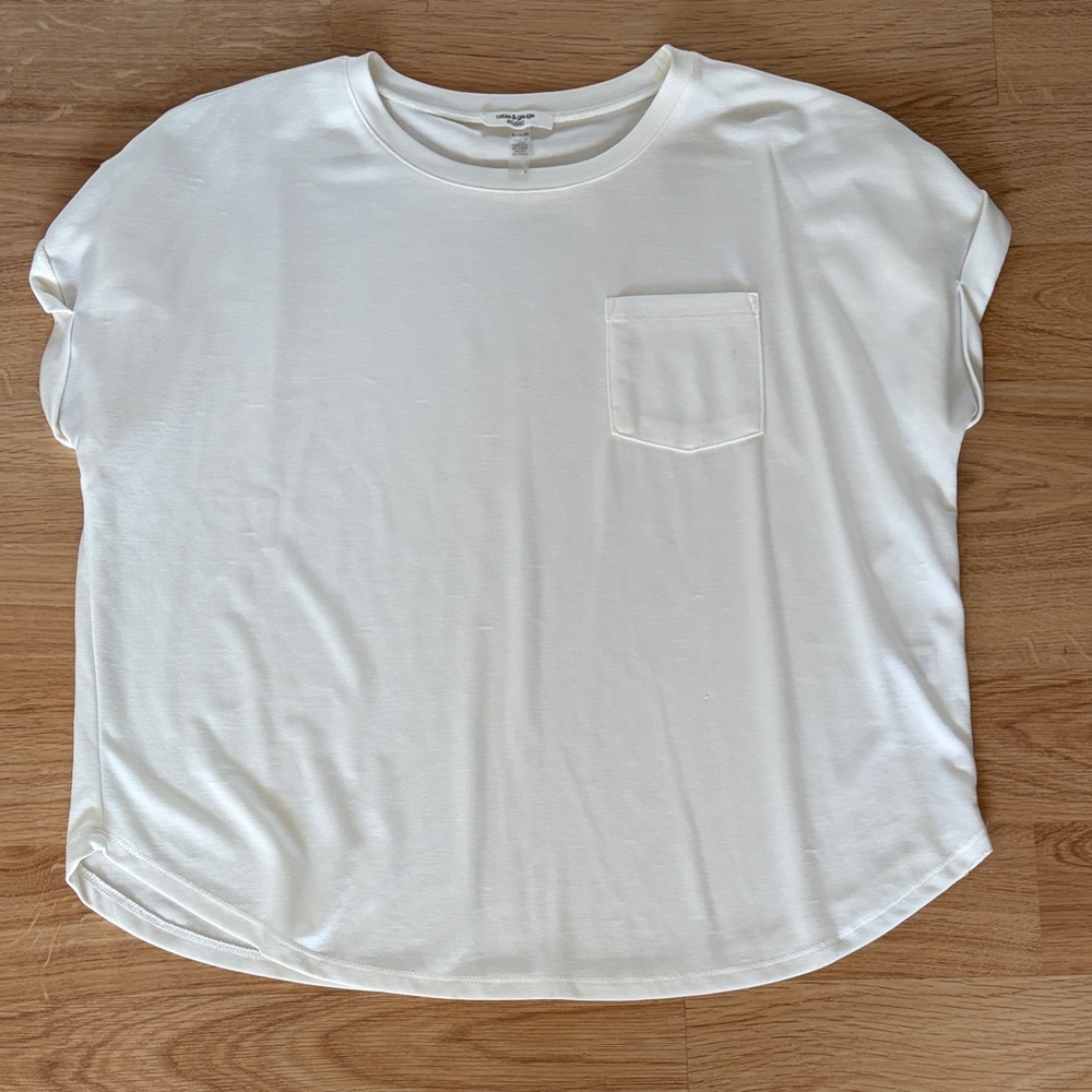 Cable & Gauge White Short Sleeve Tee